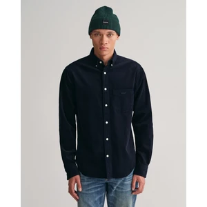 Erkek Lacivert Regular Fit Düğmeli Yaka Gömlek 3230228.433