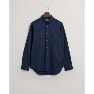 Erkek Lacivert Regular Fit Düğmeli Yaka Gömlek 3000300.410