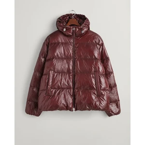 Erkek Bordo Oversize Fit Kapüşonlu Kuş Tüyü Mont 7006370.279