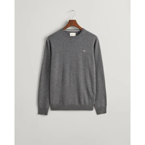 Erkek Gri Regular Fit Bisiklet Yaka Kazak 87211.90