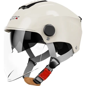 3c Sertifikalı Elektrikli Araç Kask Bayanlar Yaz Güneş Koruyucu Pil Motosiklet Yarım Kask Erkek Çift Ayna Dört Mevsim Emniyet Kaskı (Yurt Dışından)