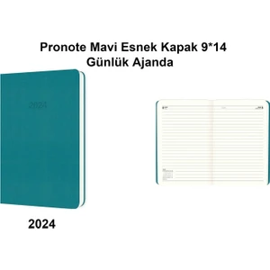 Keskin Color 2024 Pronote Mavi Esnek Kapak 9 x 14 cm Günlük Ajanda