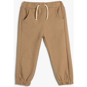Basic Jogger Eşofman Altı Cepli Beli Bağlamalı Pamuklu