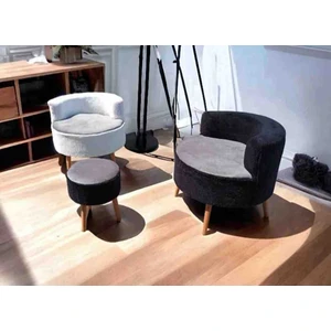 Çay Seti Ikili Koltuk Berjer ve Puf Takımı (Salon, Balkon, Ofis) 3 Lü Takım