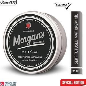 Morgan's Pomade Matt Clay Smooth Firm Hold - Güçlü Tutuş Sağlayan Şekillendirici Kil 75 ml