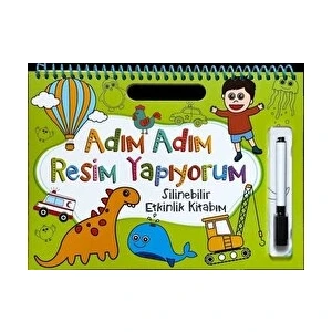 Adım Adım Resim Yapıyorum - Silinebilir Etkinlik Kitabım