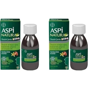 Aspinatura Kids Öksüruk Şurubu Vanilya & Çilek 120 ml 2 Adet