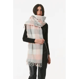 Ekose Desenli Yumuşak Dokulu Şal