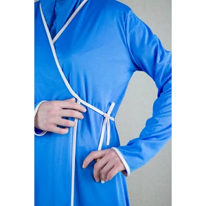 Dua' İs Bağlamalı Pratik Namaz Elbisesi Namazlık (Mavi)