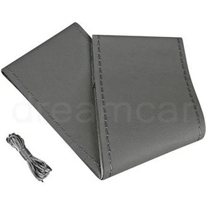 Lampa Pilot Gri Hakiki Deri Direksiyon Kılıfı 33012