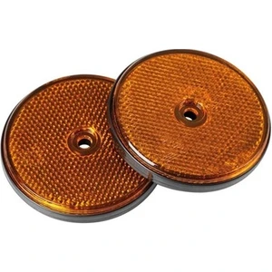 E11 Belgeli Sarı Vidalı 65mm Yuvarlak Reflektör 20526