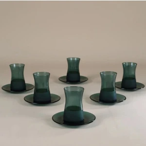 Matte 12 Parça Çay Seti Yeşil