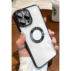 iPhone 15 Pro Max Kılıf Köşeleri Renkli Şeffaf Kamera Korumalı Silikon Luxury Kapak