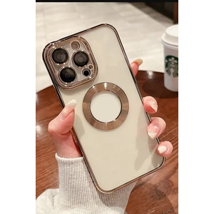 iPhone 15 Pro Max Kılıf Köşeleri Renkli Şeffaf Kamera Korumalı Silikon Luxury Kapak