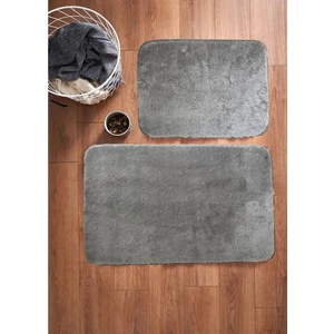 Kaplansoy Carpet 2 Li Banyo Paspası Banyo Halısı Post Peluş 50X80 cm - 50X40 cm
