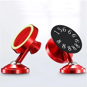 Kırmızı Aluminyum Mıknatıslı Telefon Tutucu+Parktel 0139002