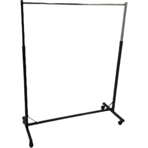Akkaya Dekorasyon Tek Katlı Ayarlanabilir Tekerlekli Stant, Askılık, Elbise Askılığı, Mağaza Askılığı 120X140 cm