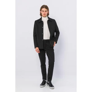 Erkek Düğmeli Çok Cepli Rahat Blazer Regular Fit Klasik Ceket