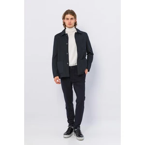 Erkek Düğmeli Çok Cepli Rahat Blazer Regular Fit Klasik Ceket