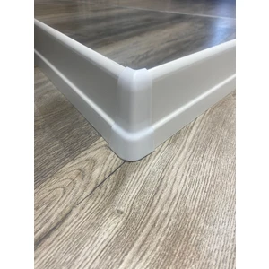 Pasha Dekor 8 cm Beyaz Süpürgelik İç Köşe Dış Köşe Aparat