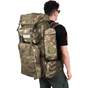 110 Lt Su Geçirmez Cordura Kamuflaj Askeri Çanta - Dağcı Arazi Operasyon Çantası