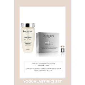 Densifique Yoğunlaştırıcı Bakım Kürü 30X6 ml + Bain Densite Şampuan 250 ml