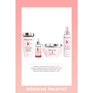Genesis Dökülme Önleyici Şampuan 250 ml + Maske 200 ml + Termik Sprey 150 ml + Fortifiand Serum 90 ml Neslibeauty
