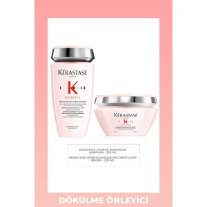 Genesis Bain Hydra Fortifiant Saç Dökülmesine Karşıtı 250 ml Maske 200 ml