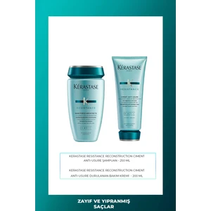 Resistance Ciment Anti Usure Saç Kremi 200 ml + Resistance Bain De Force Architecte Şampuan 250 ml