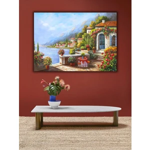 Home In Joy Yağlı Boya Tablo %100 El Yapımı 105CMX75CM Manzara Deniz