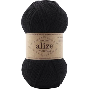 Wool Time %75 Yünlü El Örgü Ipi 60-Siyah