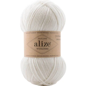 Wool Time %75 Yünlü El Örgü Ipi 55-Beyaz