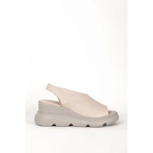 7712  Deri Kadın Sandalet