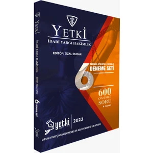 Yetki Yayınları İdari Yargı Hakimlik 6 Deneme