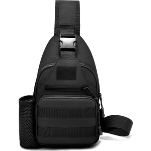 Erkek Omuz Çantası Çok Fonksiyonlu Taktik Sırt Çantası Açık Crossbody Kanvas Çanta (Yurt Dışından)
