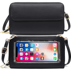 Mini Omuz Çantası, Dokunmatik Ekranlı Cep Telefonu Çantası, Uzun Çoklu Kart Yuvası Cüzdanı (Yurt Dışından)