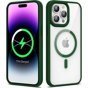 Apple iPhone 14 Pro Max Kılıf Sararmaz Magsafe Şeffaf Kapak Ege