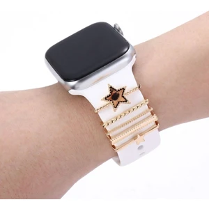 Psgt Apple Watch Uyumlu  Kordon Süsü ( Yüksek Kalite) Rose Gold