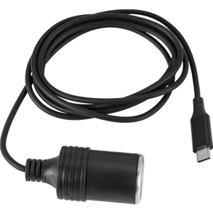 USB C Pd 45W 15V/3A Tip C Erkek - Sigara Çakmak Soketi Dişi Dönüştürücü Adaptör Kablosu (Yurt Dışından)