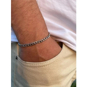 Figaro Model Çelik Zincir Bileklik
