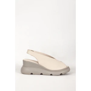 7672  Deri Kadın Sandalet