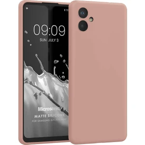 Matte Silicone Samsung Galaxy A05 Kılıf Rose Gold