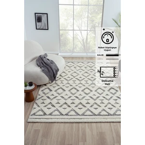 Konfor Sevilla 5507 Bukle Yumuşak Örgü Modern Dokuma Halı100x200