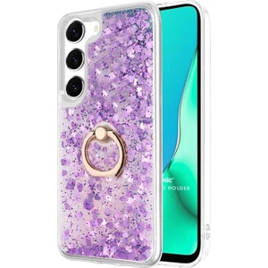 Samsung Galaxy S23 Plus Kılıf Glitter Liquid Holder Mor