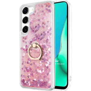 Samsung Galaxy S23 Kılıf Glitter Liquid Holder Pembe