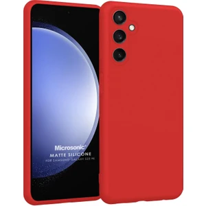 Matte Silicone Samsung Galaxy S23 Fe Kılıf Kırmızı