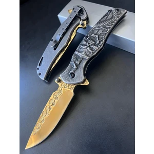 Kamp Outdoor Hc 005 Kurukafa Işlemeli Çakı