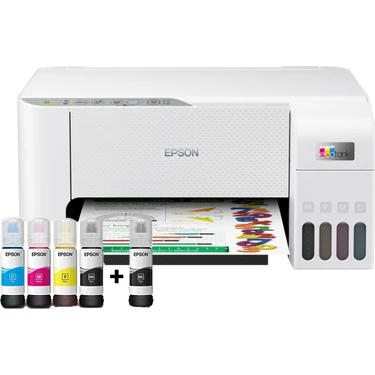 Epson EcoTank L3256 Renkli Tanklı Yazıcı Baskı-Tarama- Kopya - (USB, WiFi, Wi-Fi Direct) + ORİJİNAL