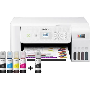 Epson L3266 Wi-Fi + Tarayıcı + Fotokopi Renkli Çok Fonksiyonlu Tanklı Mürekkep Püskürtmeli