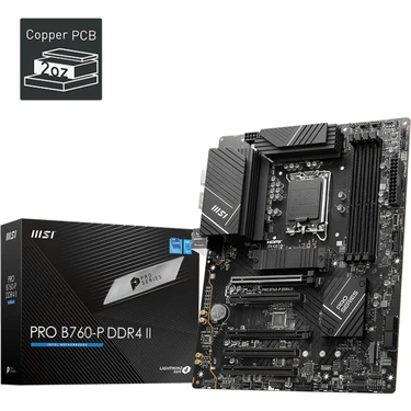 MSI MB PRO B760-P DDR4 II SOKET 1700 DDR4 5333(OC) PCI-E M.2 USB3.2 HDMI DP 1x 2.5G LAN